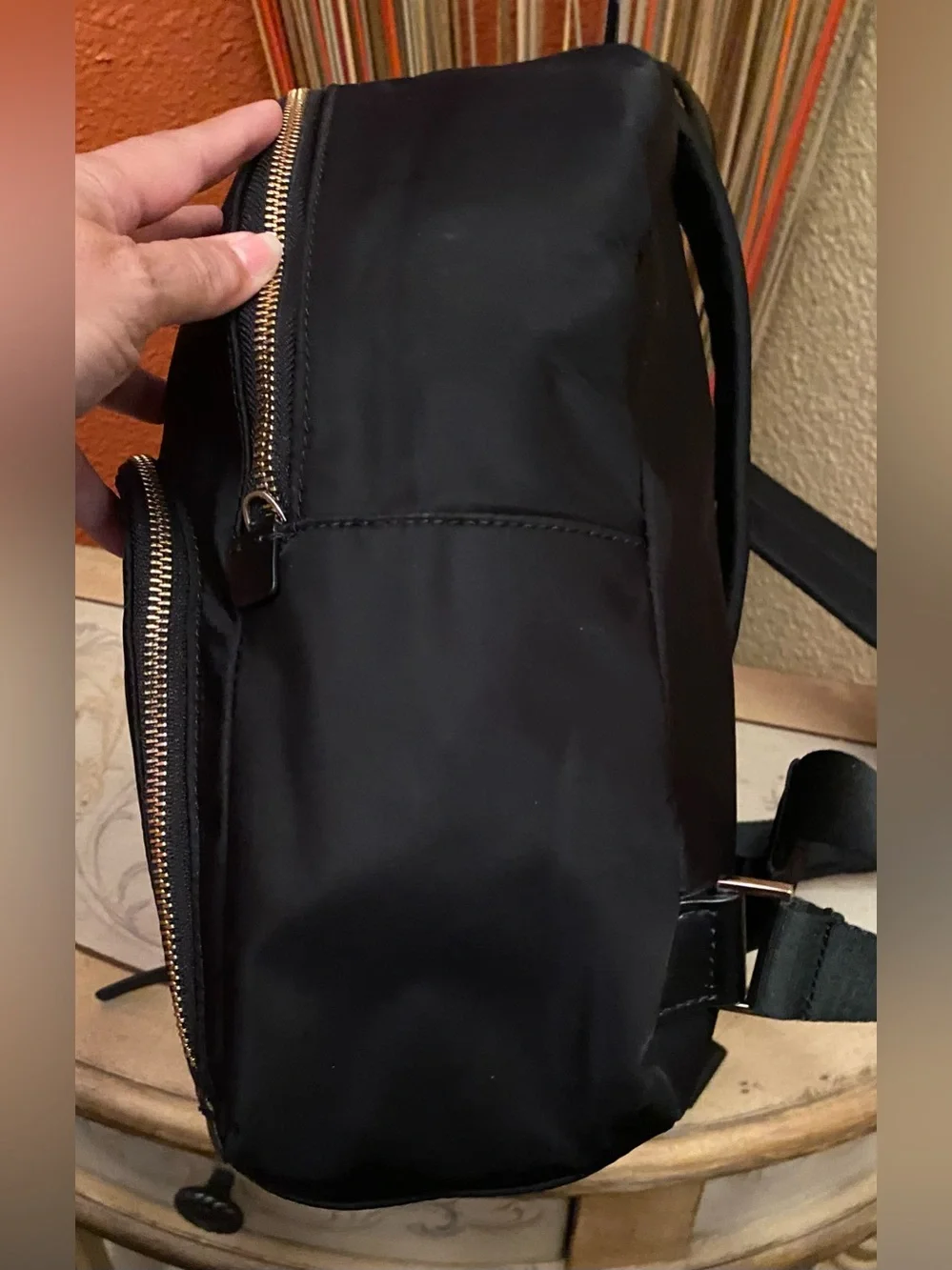 Kate Spade ♠️ - New - Watson Lane Hartley Nylon Black Backpack - Picture 7 of 9